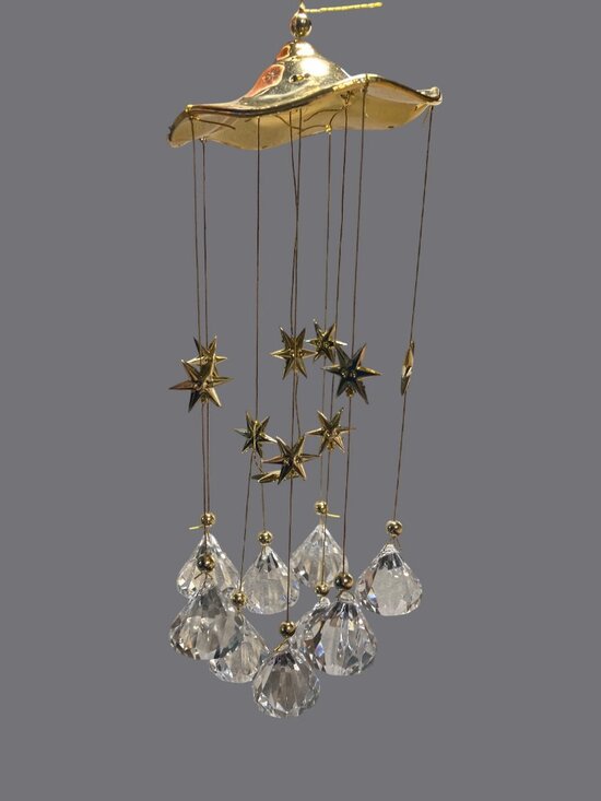 Santa's World Other - Kurt Adler Crystal Hanging Drops Christmas Ornament Taiwan 8.5 "X 3"